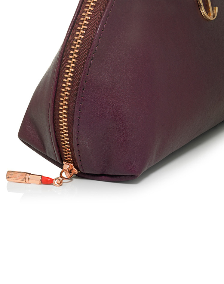 Leather Crimson Makeup Bag Charlotte Tilbury